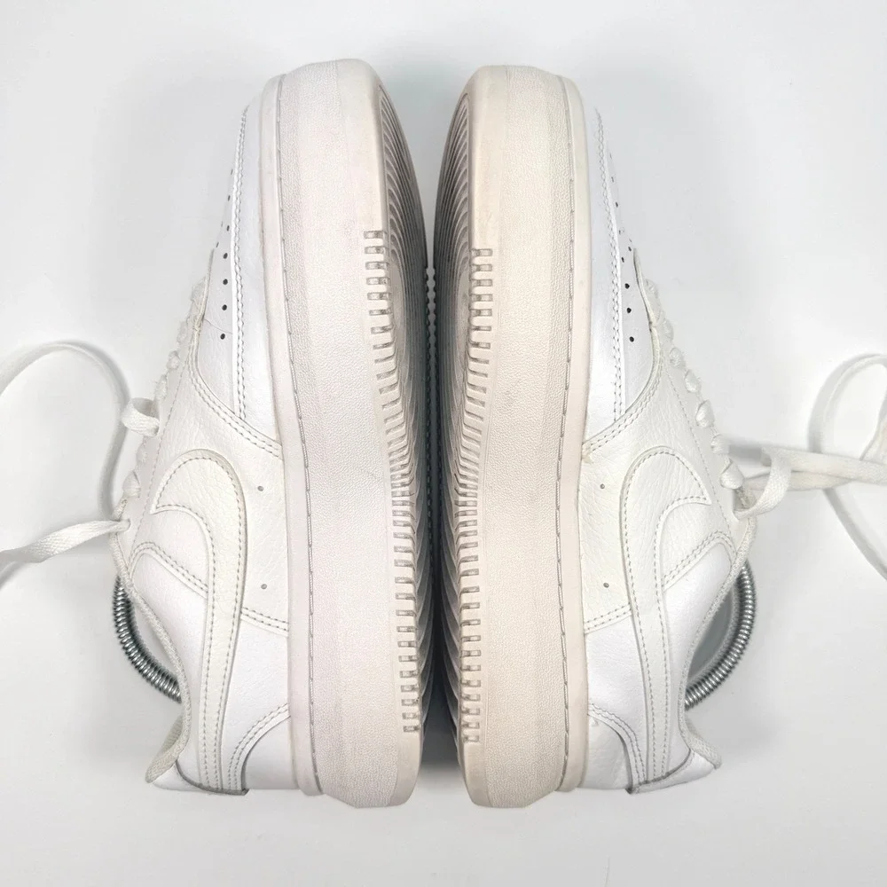 Nike Women 9 Court Vision Alta Platform Sneakers White DM0113-100 Leather Chunky